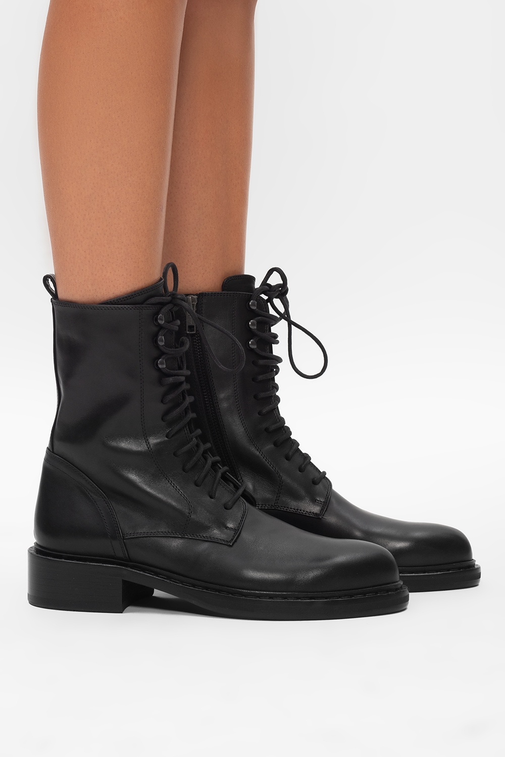 ann demeulemeester boots lace up